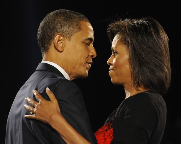 Michelle Obama su mylimu vyru