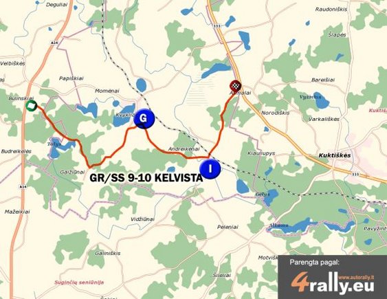 Greičio ruožai 9-10