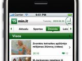 15min.lt nuotr./15min.lt aplikacija „iPhone“ telefonuose