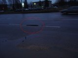 15min.lt skaitytojo nuotr./Duobė, prakirtusi du ratus