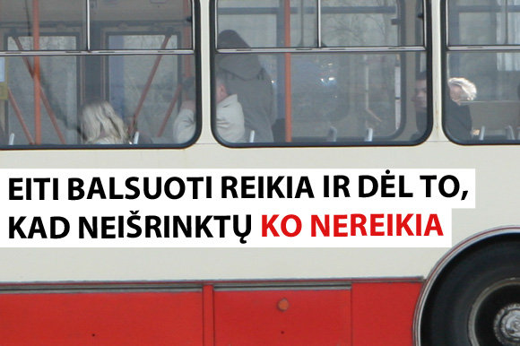 15min.lt skaitytojos Indrės R. šūkis/„Kad neišrinktų ko nereikia“