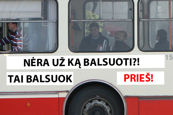 15min.lt skaitytojos Indrės R. šūkis/„Nėra už ką balsuoti?!“