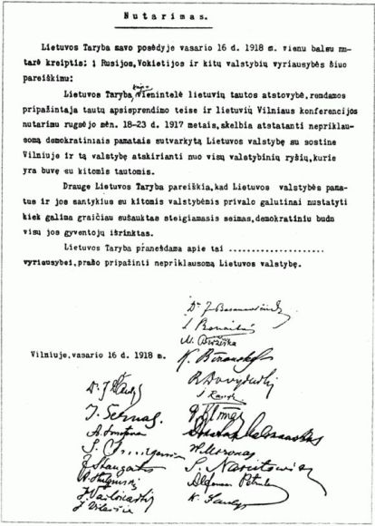 Nepriklausomybės aktas