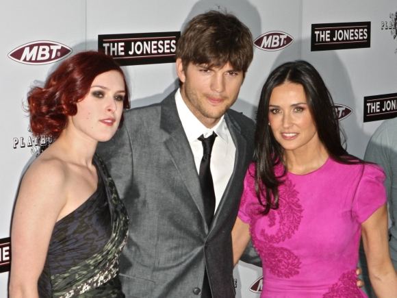 Rumer Willis, Ashtonas Kutcheris ir Demi Moore