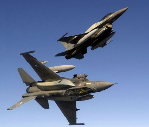 Graikijos KOP naikintuvai F-16