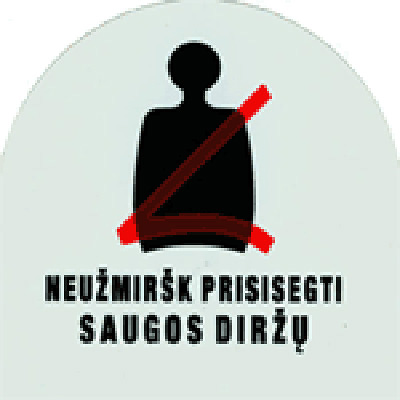 Žymė Akcija „Saugos diržai“