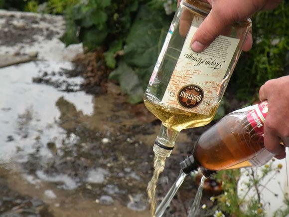 Išpilamas alkoholis