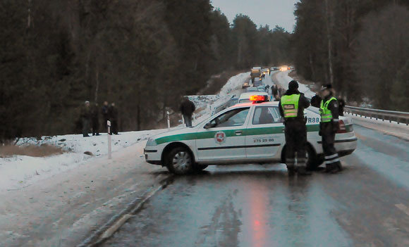 Asociatyvinė iliustracija: Kaune į avariją pakliuvo panašus į šį policijos patrulių automobilis.