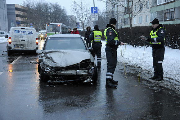 Penktadienio ryto avarija Vilniuje