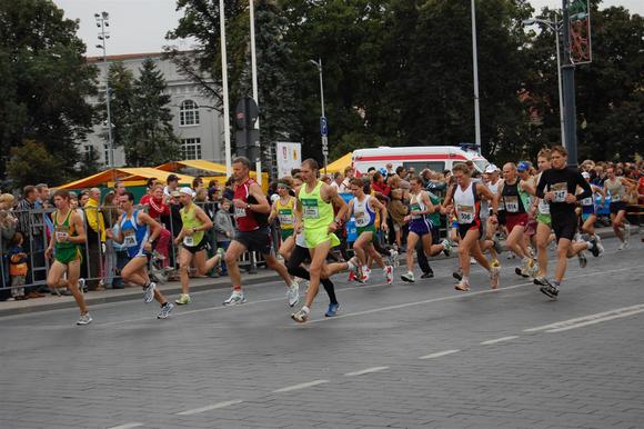 Vilniaus maratono bėgikai
