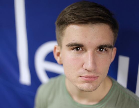 Europos humanitarinio universiteto Studentų sąjungos prezidentas Maksimas Milto