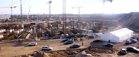 Nacionalinio stadiono statybos ant Šeškinės kalno, Vilniuje.