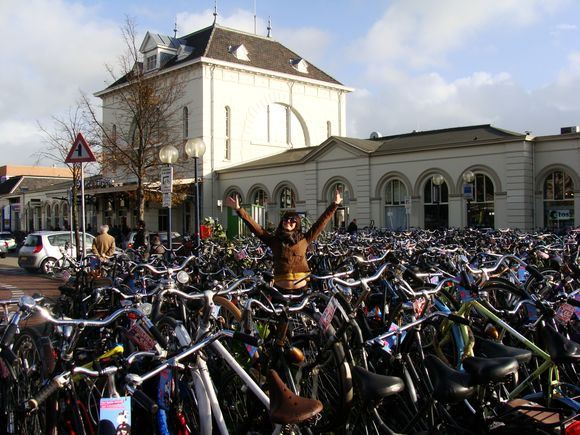 Būdama Olandijoje Sandra rado laiko ir pakeliauti. Nuotraukoje – Leeuwarden traukinių stotyje.