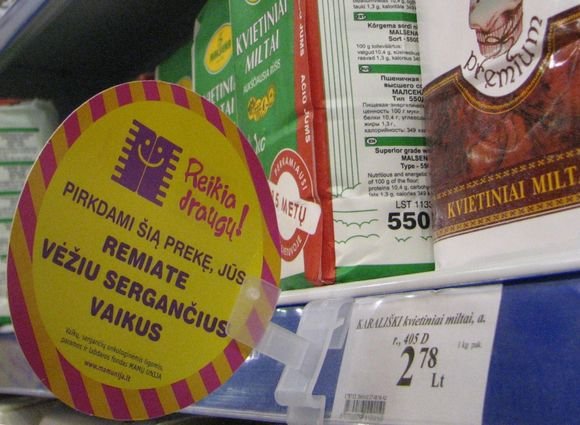 Specialiu ženklu pažymėti produktai