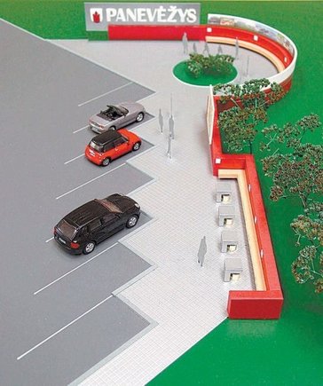 Miesto vartais išrinktas projektas geriau atrodo iš paukščio skrydžio nei iš automobilio įvažiuojant į miestą.