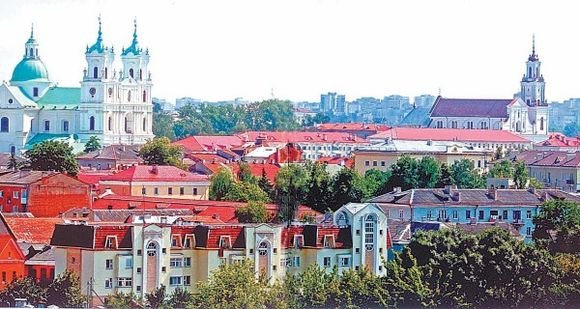 Gardino centrinės dalies panorama.