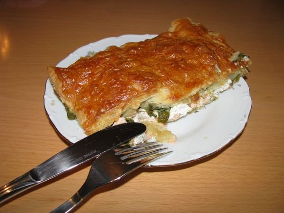 Pyragas su lašiša