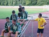 Romo Sausaičio nuotr./Živilė ir futbolininkai atsakinėja į klausimus
