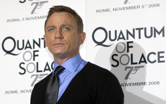 Aktorius Danielis Craigas per filmo „Paguodos Kvantas“ premjerą