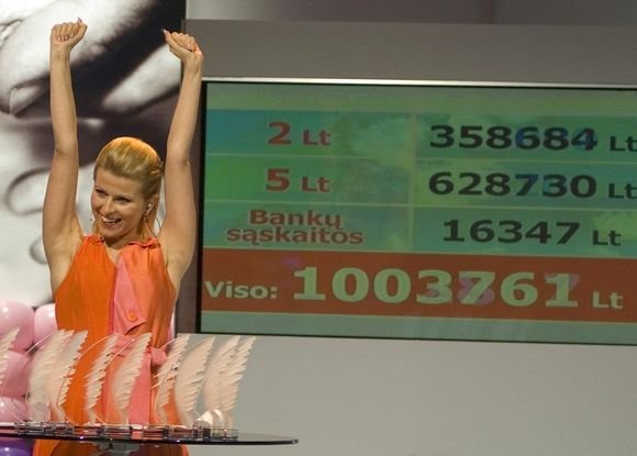 Telemaratono „Gerumo diena“ vedėja Rūta Mikelkevičiūtė