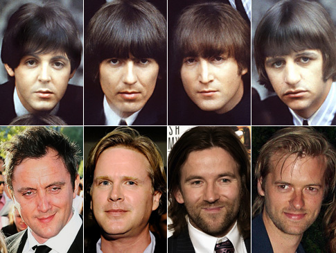 Garsiuosius „The Beatles“ įkūnys 4 aktoriai.