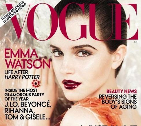 Emma Watson ant žurnalo viršelio