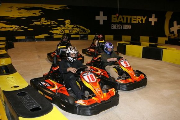 Kartingų trasoje
