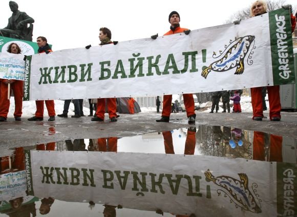 Baikalo gynėjų demonstracija