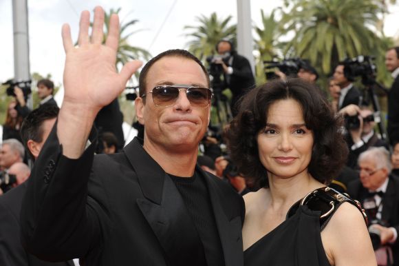 Jeanas Claude'as van Damme'as su žmona Gladys Portugues