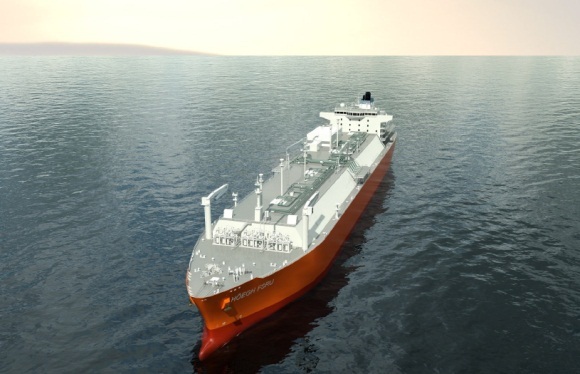 „Höegh LNG“ terminalui tieks plaukiojantį laivą-saugyklą su dujinimo įrenginiu. Jo dydis – 170 000 kub.m, o didžiausias pumpavimo pajėgumas – 11 mln. kub.m per dieną. Klaipėdos uoste laivo laukiama 2014 metais.