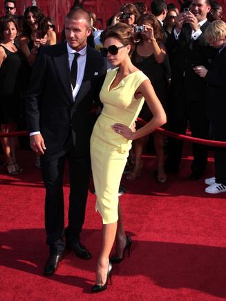 Victoria Beckham su vyru Davidu.