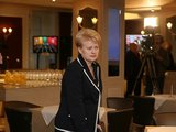 Dalia Grybauskaitė atvyko į savo štabą