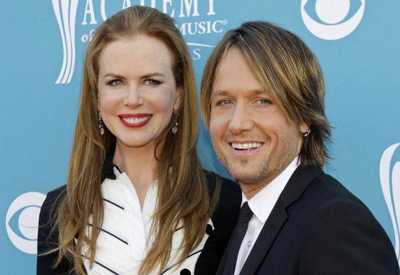Aktorė Nicole Kidman su vyru dainininku Keithu Urbanu.