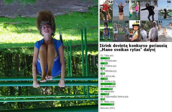15min.lt skaitytojo ir 15min.lt nuotr./Greta ir balsavimo rezultatai