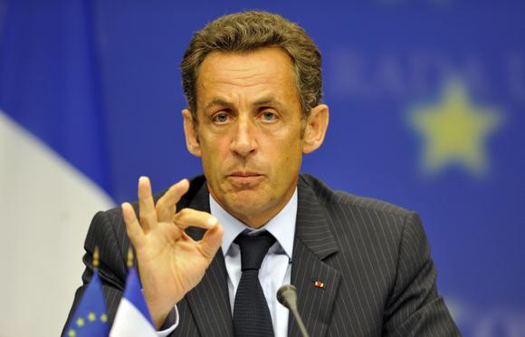 Prancūzijos prezidentas Nicolas Sarkozy.