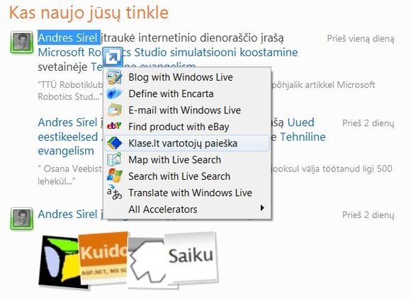 Bendrovė „Microsoft“ pristatė lietuvišką interneto naršyklės „Internet Explorer 8“ versiją.