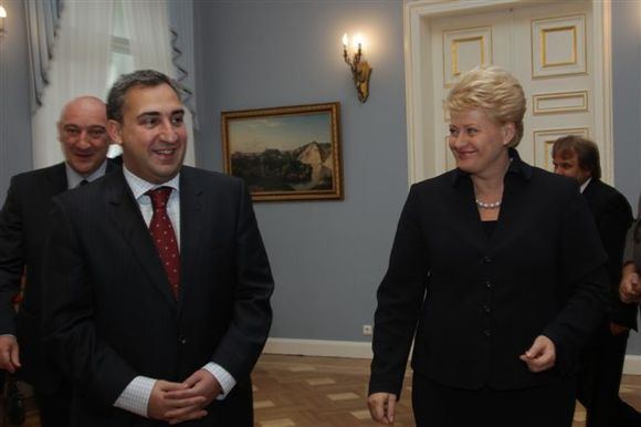 D.Grybauskaitė ir N.Gilauris.