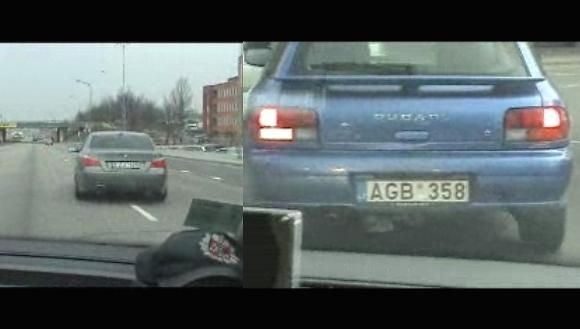 Užfiksuoti pažeidėjai
