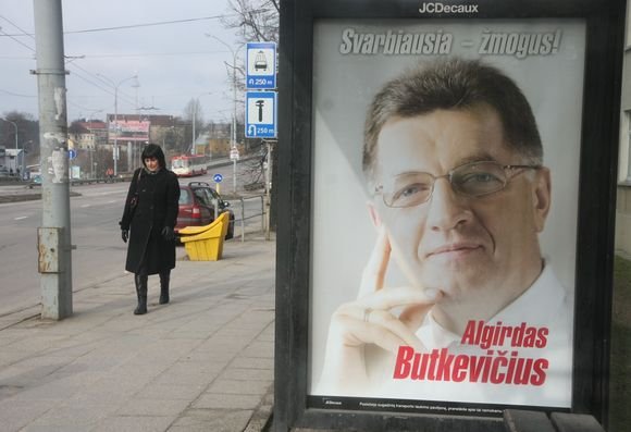 Algirdo Butkevičaus reklaminis plakatas