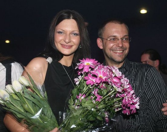 Aras Vėberis su drauge Monika Mužaite