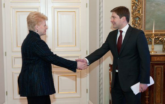  Lietuvos Respublikos prezidentė Dalia Grybauskaitė ir Rimantas Žylius
