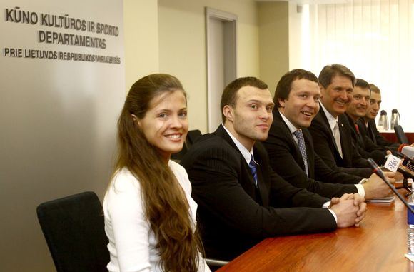 Spaudos konferencijoje: R.Pivoriūnaitė, D.Gudauskas, D.Imbras, R.Vitkauskas, P.Klapatauskas ir D.Aleksandrovas