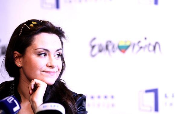 Evelina Sašenko prieš kelionę į „Euroviziją“ susitiko su žurnalistais.