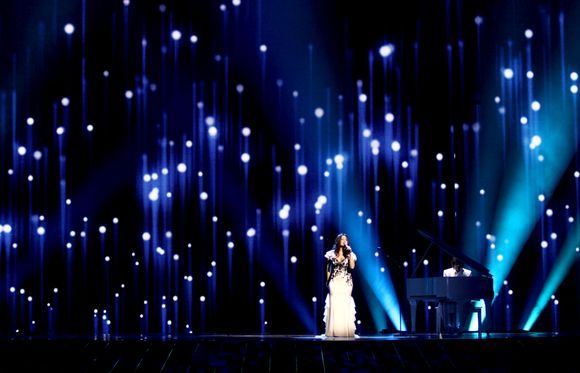 Evelina Sašenko generalinėje „Eurovizijos“ repeticijoje.