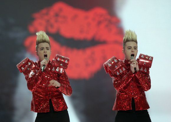 Irmanto Gelūno/15min.lt nuotr./Airijos atstovai Jedward