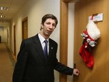 Irmanto Gelūno/15min.lt nuotr./Antanas Nedzinskas prie savo kabineto durų
