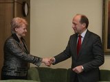 Irmanto Gelūno/15min.lt nuotr./Dalia Grybauskaitė ir Andrius Kubilius