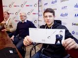 Spaudos konferencijoje Donatas Montvydas pristatė savo albumą