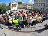 Drąsiaus Kedžio šalininkų protestas prie prezidentūros Vilniuje