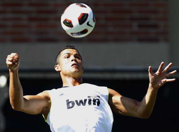 Cristiano Ronaldo treniruotėje